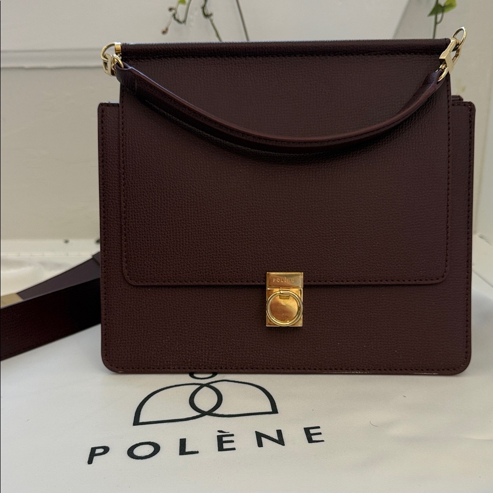 Polene Numero Sept bag in burgundy